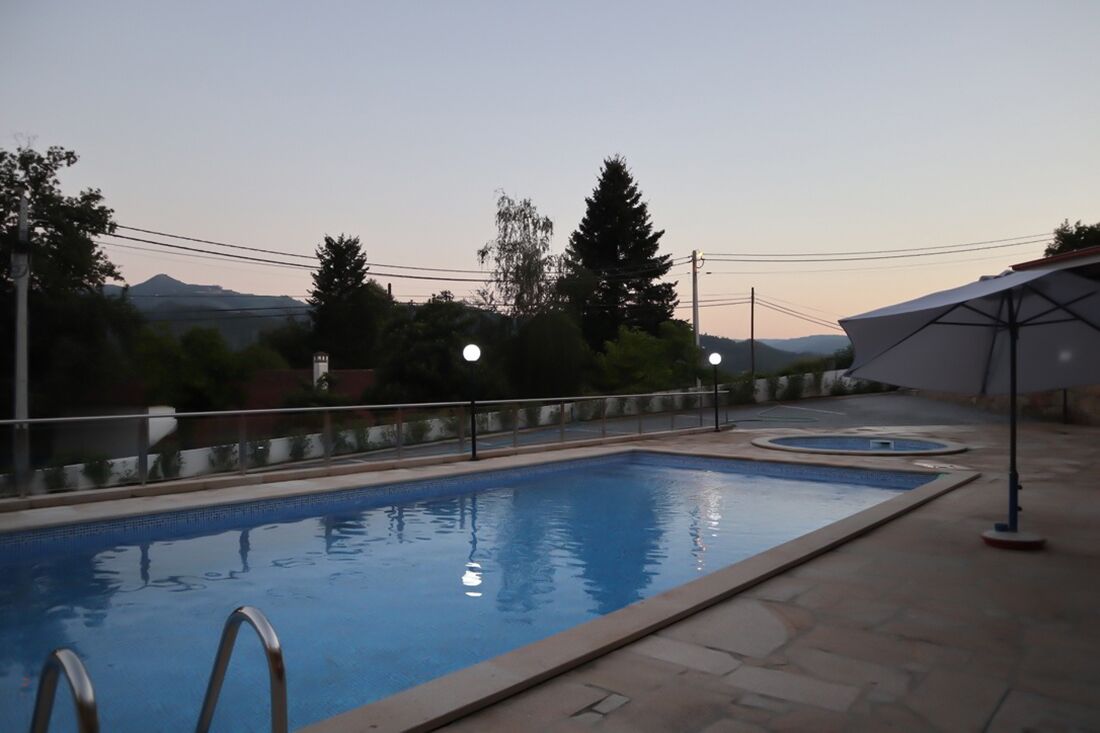 Outdoor pool, open 10:00 AM to 8:00 PM, pool umbrellas, sun loungers