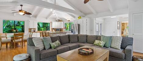 Smart TV, DVD player, books