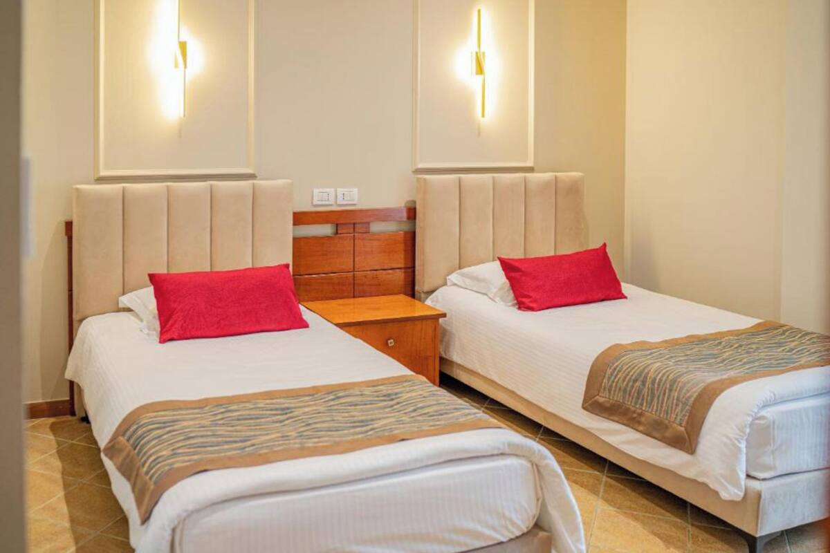 Standard-Zweibettzimmer | Schreibtisch, Bügeleisen/Bügelbrett, kostenloses WLAN, Bettwäsche