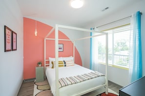 4 chambres, accès à Internet, literie fournie