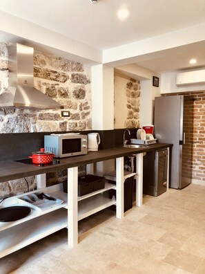 Frigorífic gran, microones, placa de cuina i rentaplats 