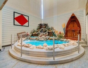 Indoor pool, a heated pool