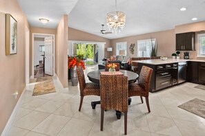 Dining - Amazing private pool-spa home just blocks from the beach.  (Naples)