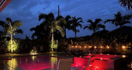 Amazing private pool-spa home just blocks from the beach.