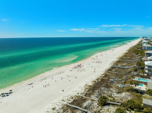 Beach nearby, beach towels - Private Heated Pool + Tiki Bar Backyard Oasis - Walk to Beach by 30A West End! (Panama City Beach)