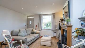 TV connectée, cheminée