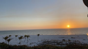 Playa en los alrededores, camastros y toallas de playa