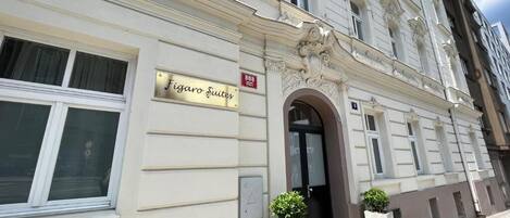 Voorkant van accommodatie