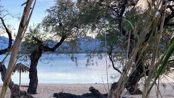Accommodatie ligt op het strand