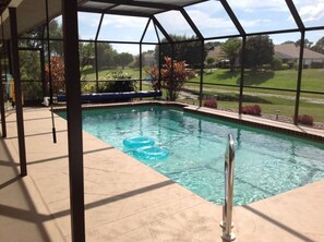 A heated pool