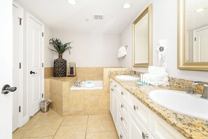 Hair dryer, towels