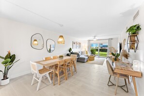 Dining - Beachfront Condo w/ Pool, Pier Access & Chic Design! (Cocoa Beach)