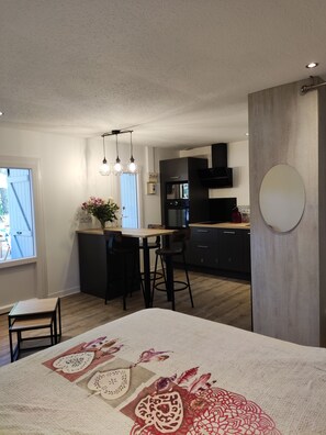 1 chambre, fer et planche à repasser, Wi-Fi gratuit, draps fournis