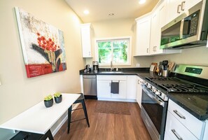 Microwave, oven, stovetop, dishwasher
