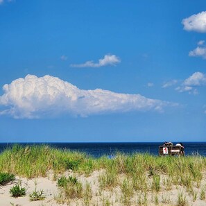 Liegestühle, Strandtücher