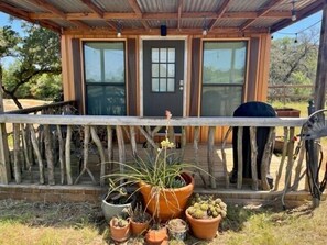 Terrace/patio - Hilltop Cabin Sunset Views at The Farm on a Hill (Caldwell)
