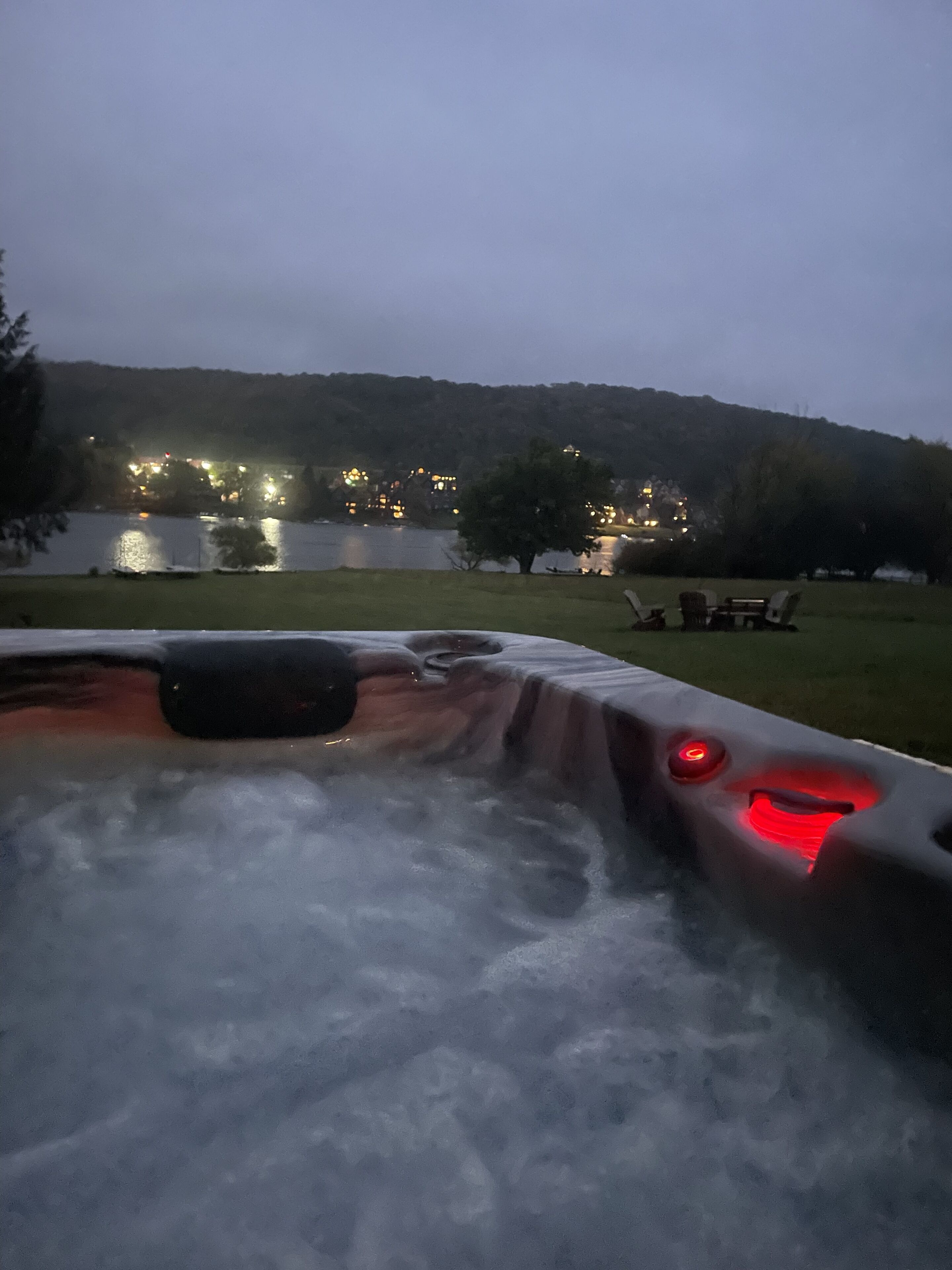 Utendørs boblebad