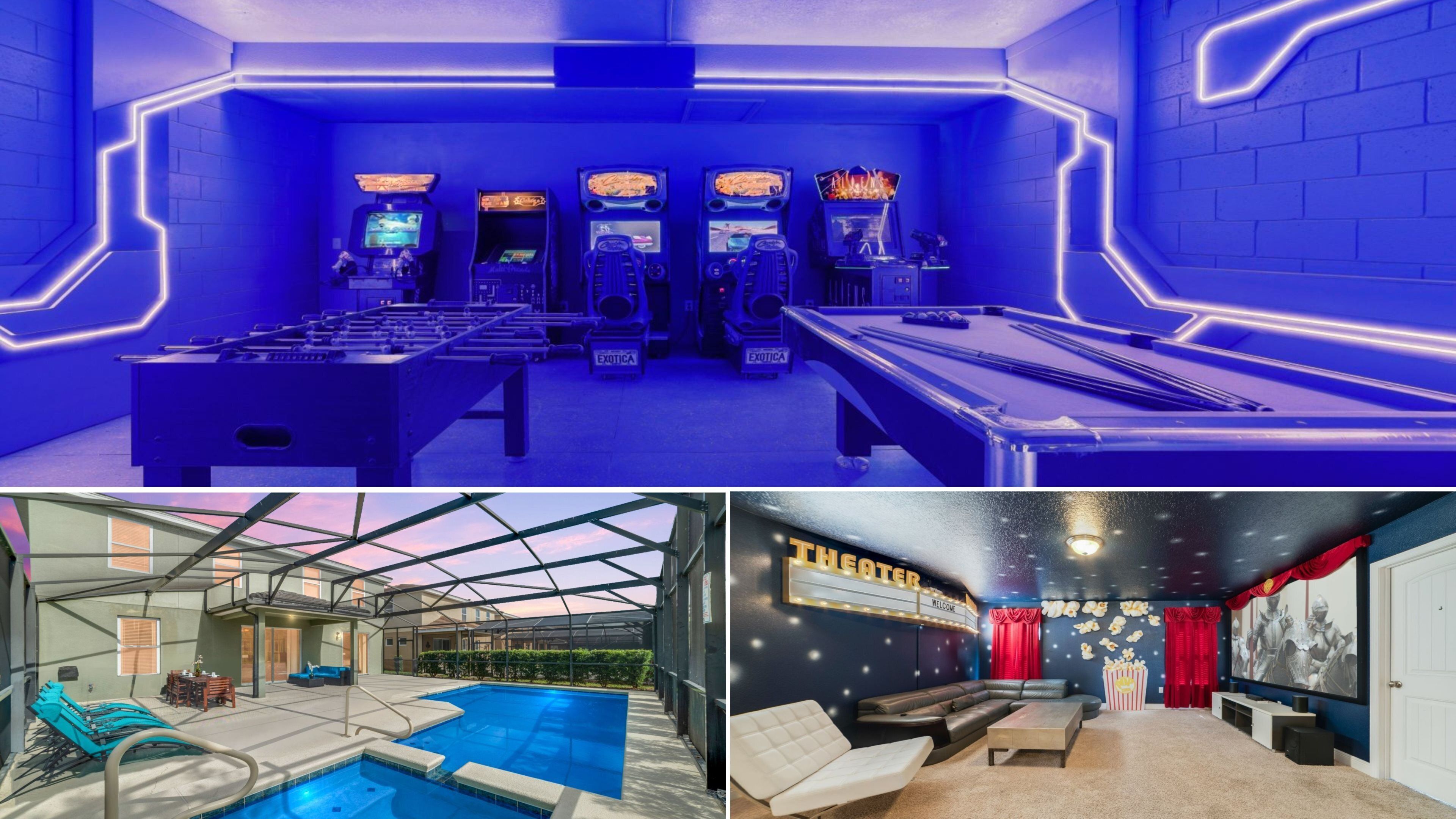 Marvelous Magic Villa in Solterra Arcade, Movie Theater and Themed Bedrooms Luxury Amenities