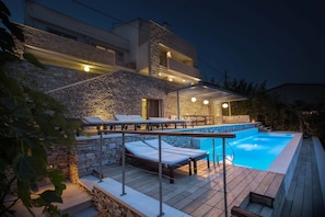 Una piscina riscaldata