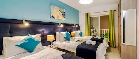 2 habitaciones, tabla de planchar con plancha, wifi y ropa de cama