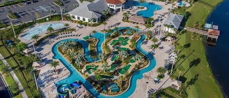 A heated pool