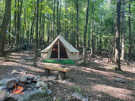 Property grounds. Glamping Tent & Campsite by Minnewaska State Park