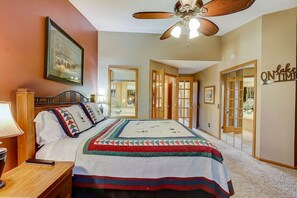 2 slaapkamers, een strijkplank/strijkijzer, gratis wifi, beddengoed