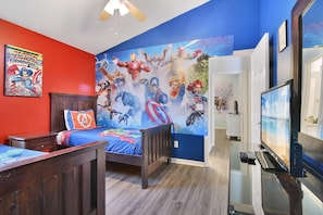 5 slaapkamers, een strijkplank/strijkijzer, wifi, beddengoed