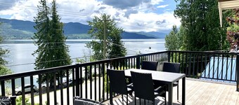 Dancing Waters Lakehouse - Semi Waterfront - Shuswap Vacations and Sledding Accommodation