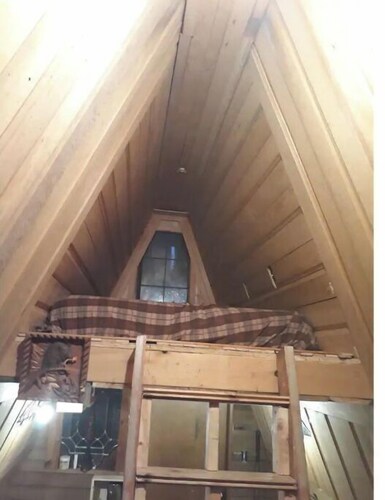 Cabin on the Carbon river at campground