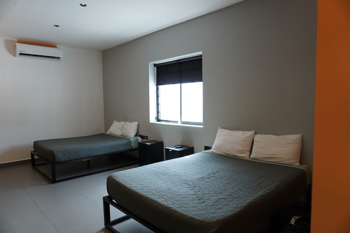 Executive Double Room, 2 Queen Beds, Kitchenette | Minibar, free WiFi, bed sheets