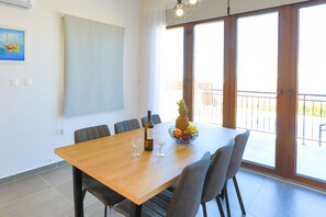 Dining - Villa Ernica: Holiday Villa To Rent, Pool, Views, WiFi, A/C (Meladeia)
