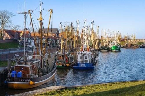 Wattperle - Wattperle in Greetsiel: familienfreundliche Ferienwohnung mit Balkon