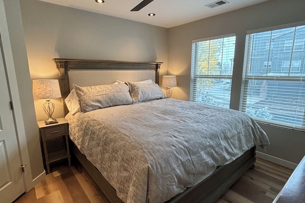 MBR has a Restoration Hardware Kingsize bed with 55" Streaming TV and CST drawer