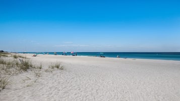 Vlak bij het strand