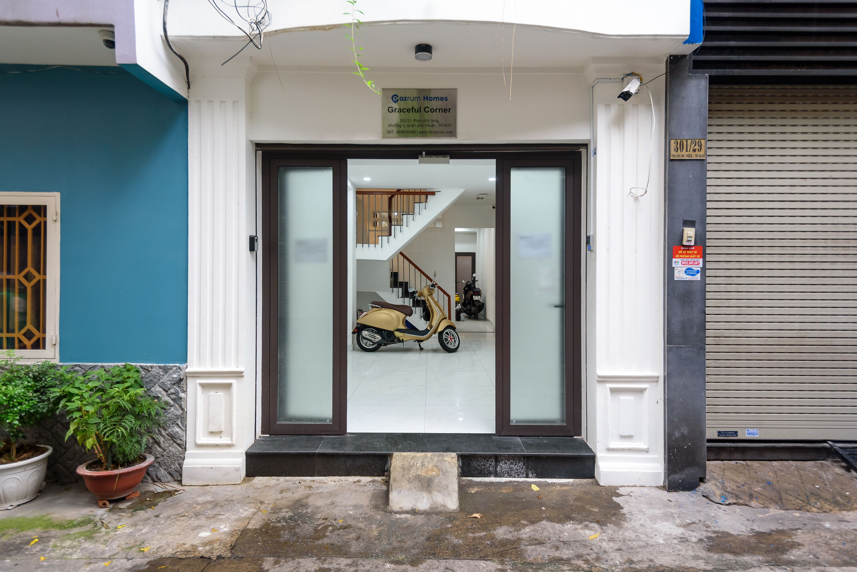 Mặt tiền nơi lưu trú