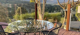 Country Retreat, relax in the spa, or on the deck, while taking in the view.  