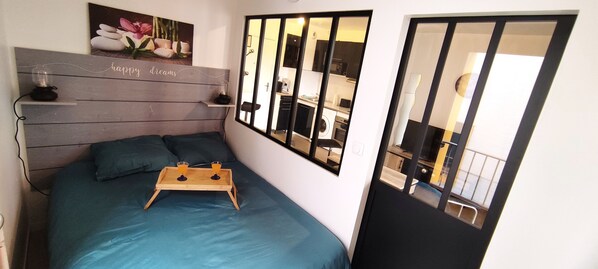 1 bedroom, iron/ironing board, travel crib, free WiFi