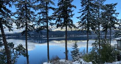 Waterfront! Tiny House Sweet-Suite perched in the forest on the oceanfront.