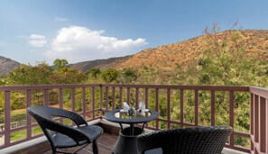 Hill View Suite With Balcony | Balcony view - The Hunting Lodge (Udaipur)