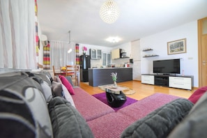 Villa (Three Bedroom Villa with Swimming poo) | Living room | TV, table football