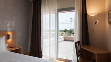 Doppia Superior Terrace | Roupas de cama antialérgicas, edredons de pluma