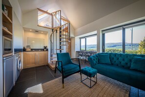 Smart TV, fireplace - The Byre, Waternish, Isle of Skye - Luxury Self Catering (Isle of Skye)