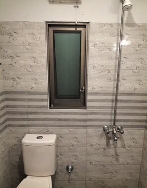 Combined shower/bathtub
