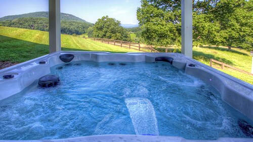 Historic Valley Views | 5BR Retreat w/ Hot Tub, Porch, Firepit & Game Room