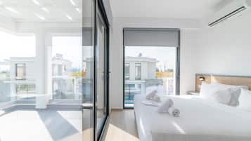 Villa, 3 habitaciones | 1 dormitorio, sábanas de algodón egipcio, ropa de cama de alta calidad