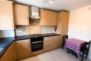 Apartment | Private kitchen | Fridge, microwave, oven, stovetop