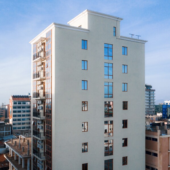 Façana frontal de l'allotjament