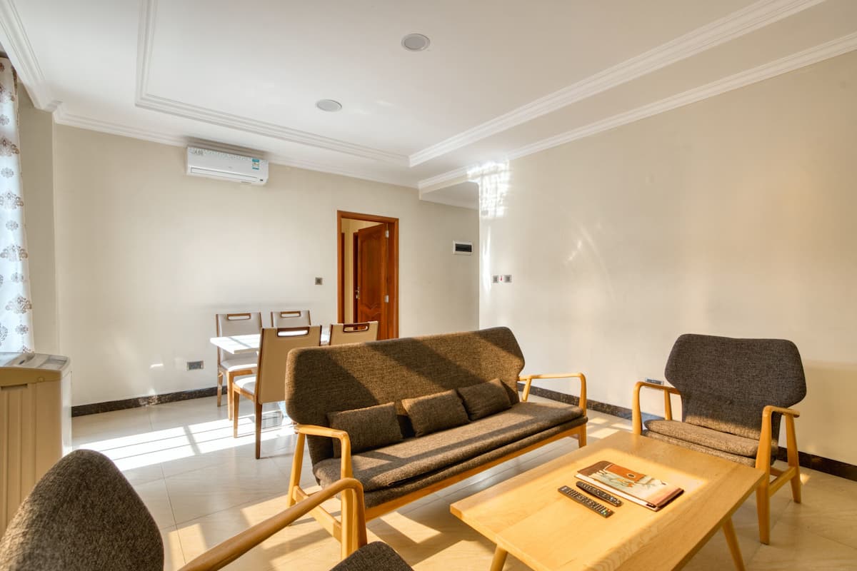 Apartment, 2 Bedrooms, City View | In-room safe, soundproofing, iron/ironing board, WiFi (free)