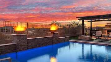 A heated pool